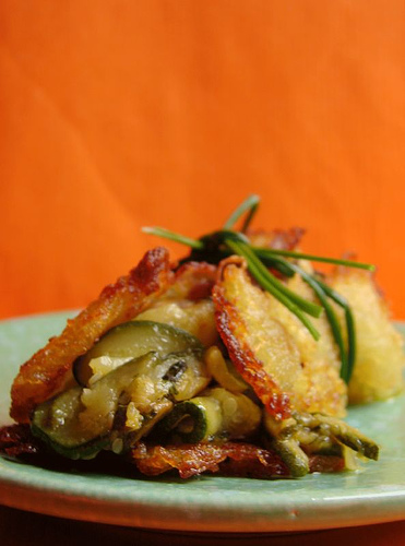 Rösti con zucchine piccanti