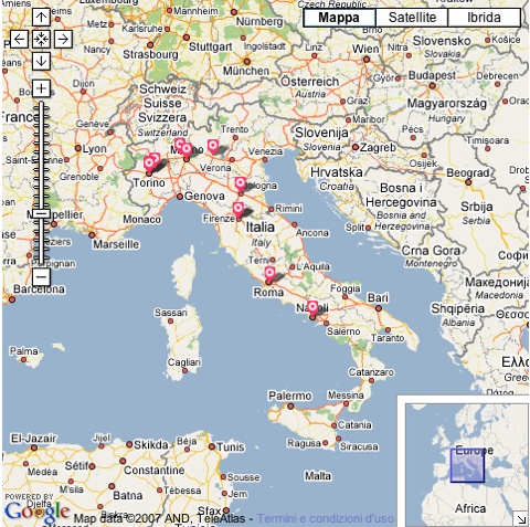 Frizzifrizzi ora lo navighi anche sulla mappa