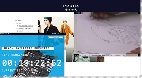 Nuovo sito per Prada