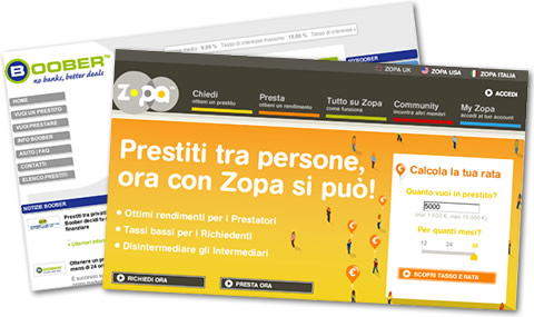 Zopa e Boober: il credito p2p