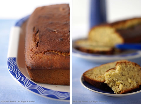 Torta con miele, limone e semi di papavero, senza glutine