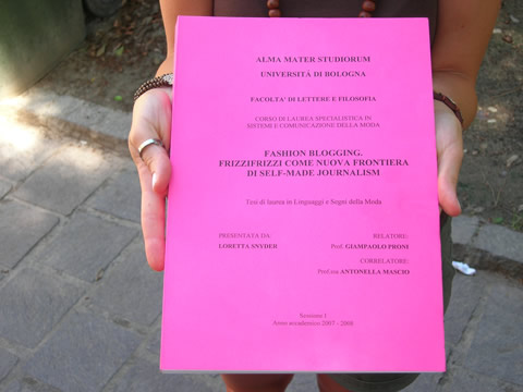 Tesi di Laurea - Lorrie Ann Snyder