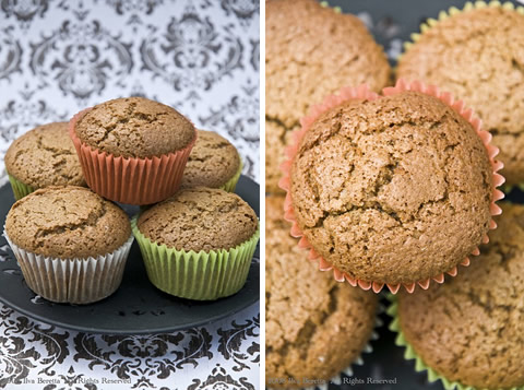 Muffins integrali con noci