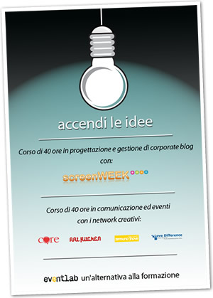 Eventlab: progettare e gestire un corporate blog / eventi e network culturali