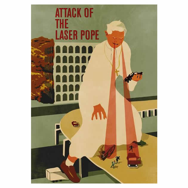 Laser Pope | © Giordano Poloni