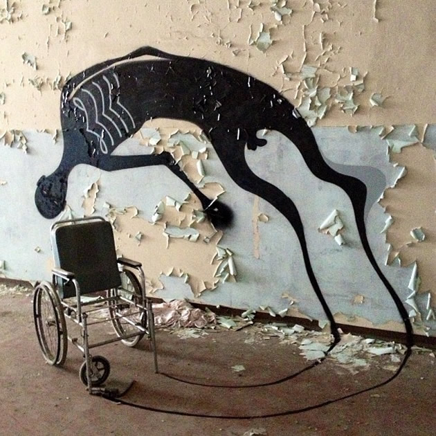 Herbert Baglione, “1000 shadows”, Parma, 2013