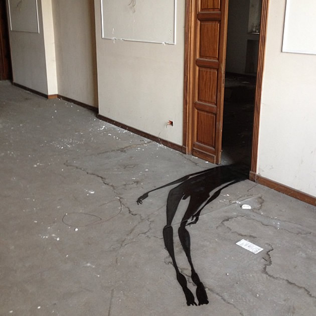 Herbert Baglione, “1000 shadows”, Parma, 2013