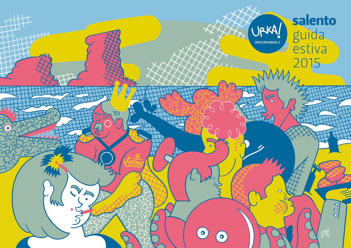 la cover della nuova guida URKA!, illustrata da Umberto Mischi