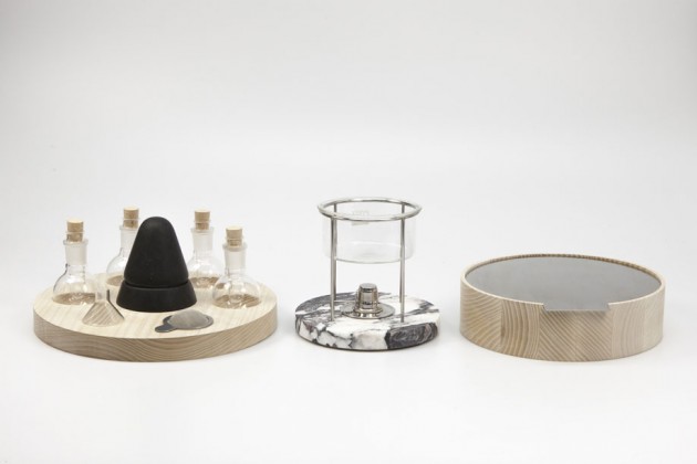 “Make make”, di Anna Gudmundsdottir. È un set di strumenti per produrre cosmetici a partire da pigmenti estratti da elementi naturali