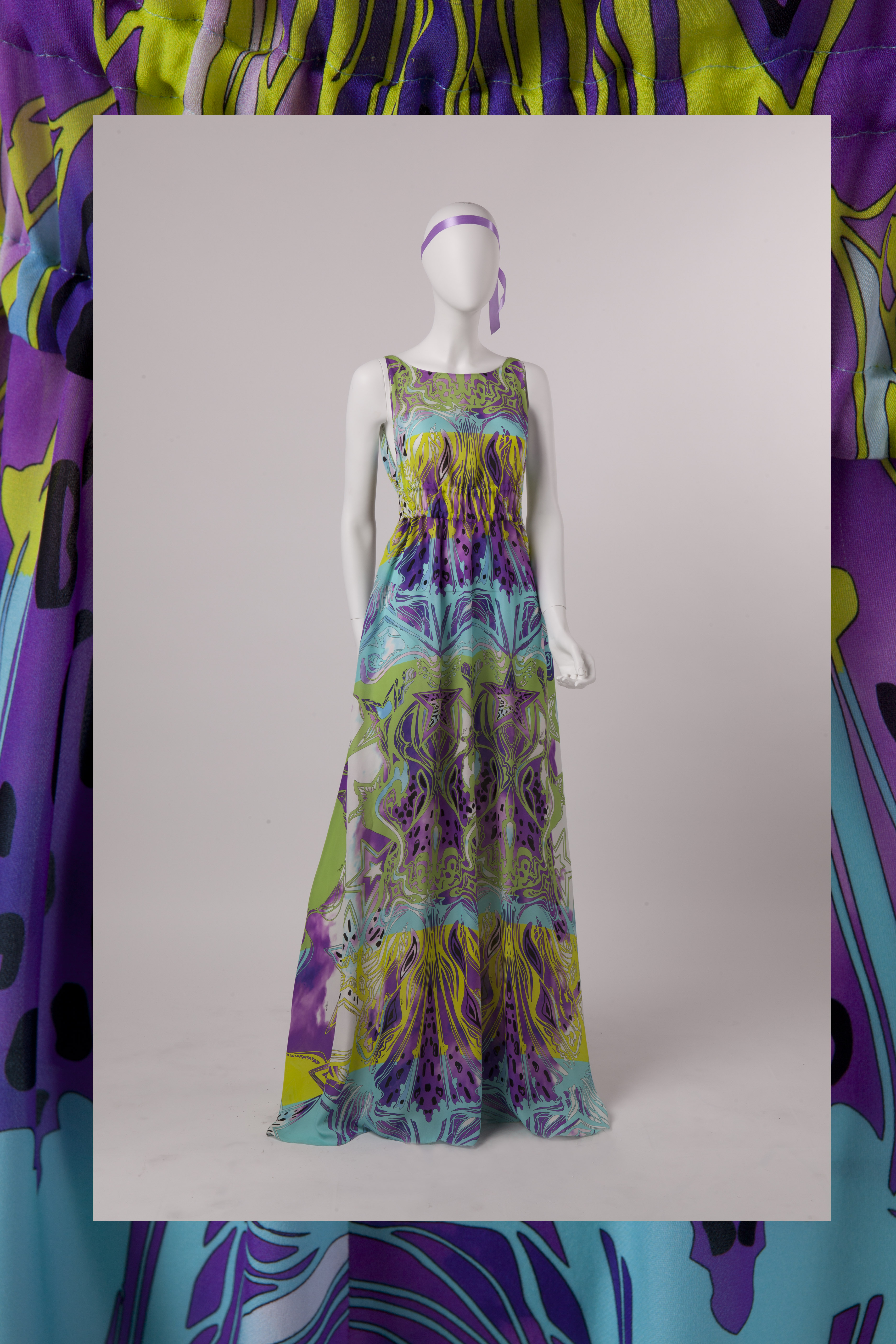 Emilio Pucci Collezione Spring/Summer 2015 Abito lungo in seta stampato Archivio Emilio Pucci