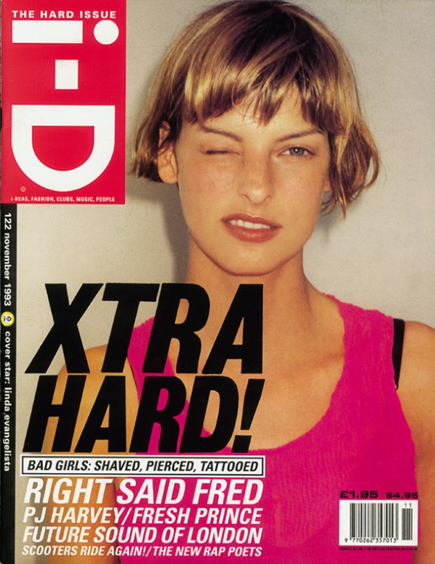i-D #122, 1993 in copertina: Linda Evangelista fotografo: Juergen Teller