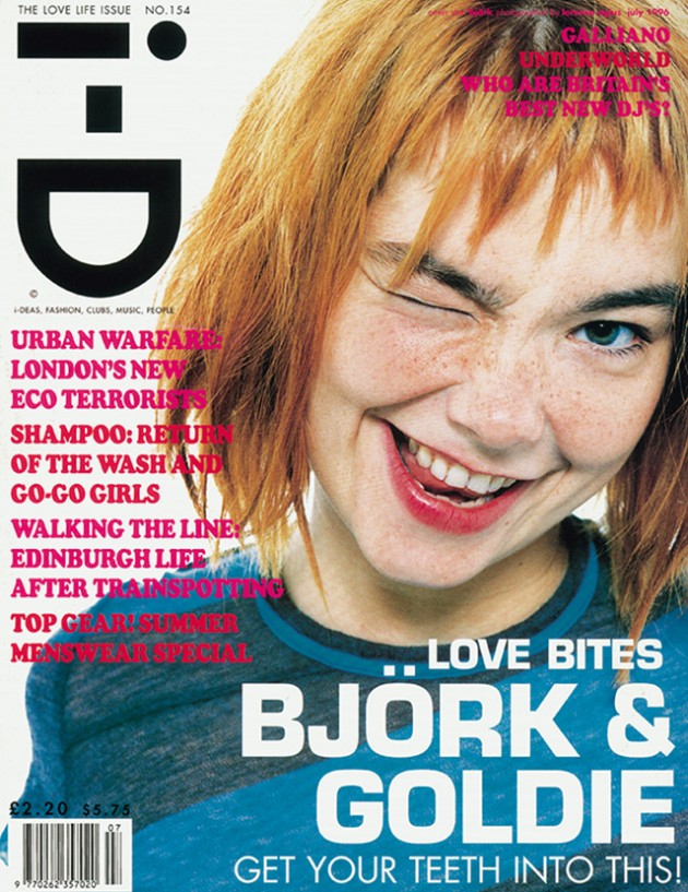 i-D #154, 1996 in copertina: Bjork fotografo: Lorenzo Agius