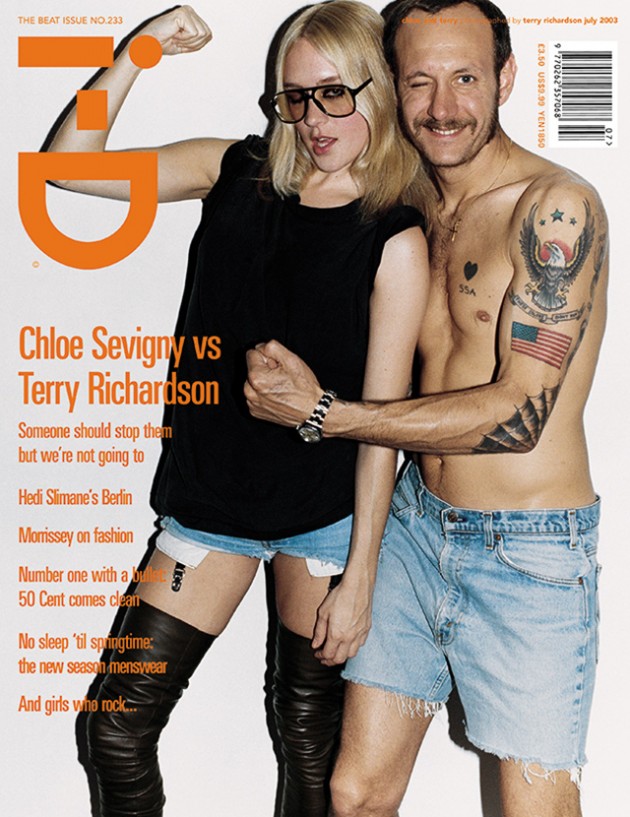 i-D #233, 2003 in copertina: Chloe Sevigny e Terry Richardson fotografo: Terry Richardson