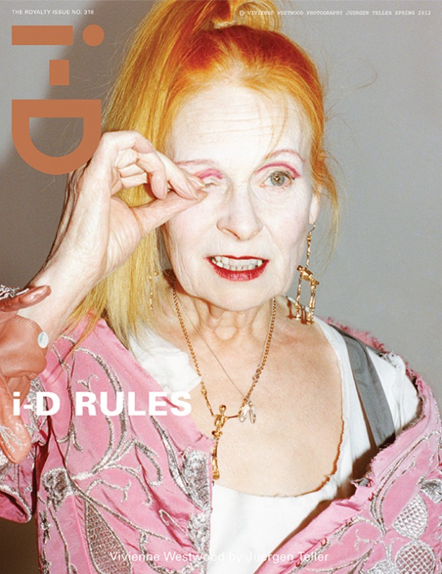 i-D #318, 2012 in copertina: Vivienne Westwood fotografo: Juergen Teller