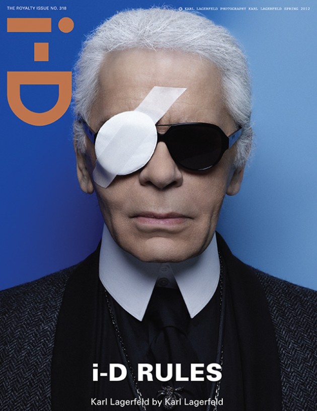 i-D #318, 2012 in copertina: Karl Lagerfeld fotografo: Karl Lagerfeld