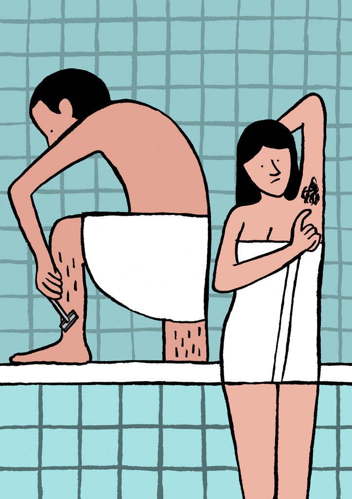 Jean Jullien, “Bathroom”