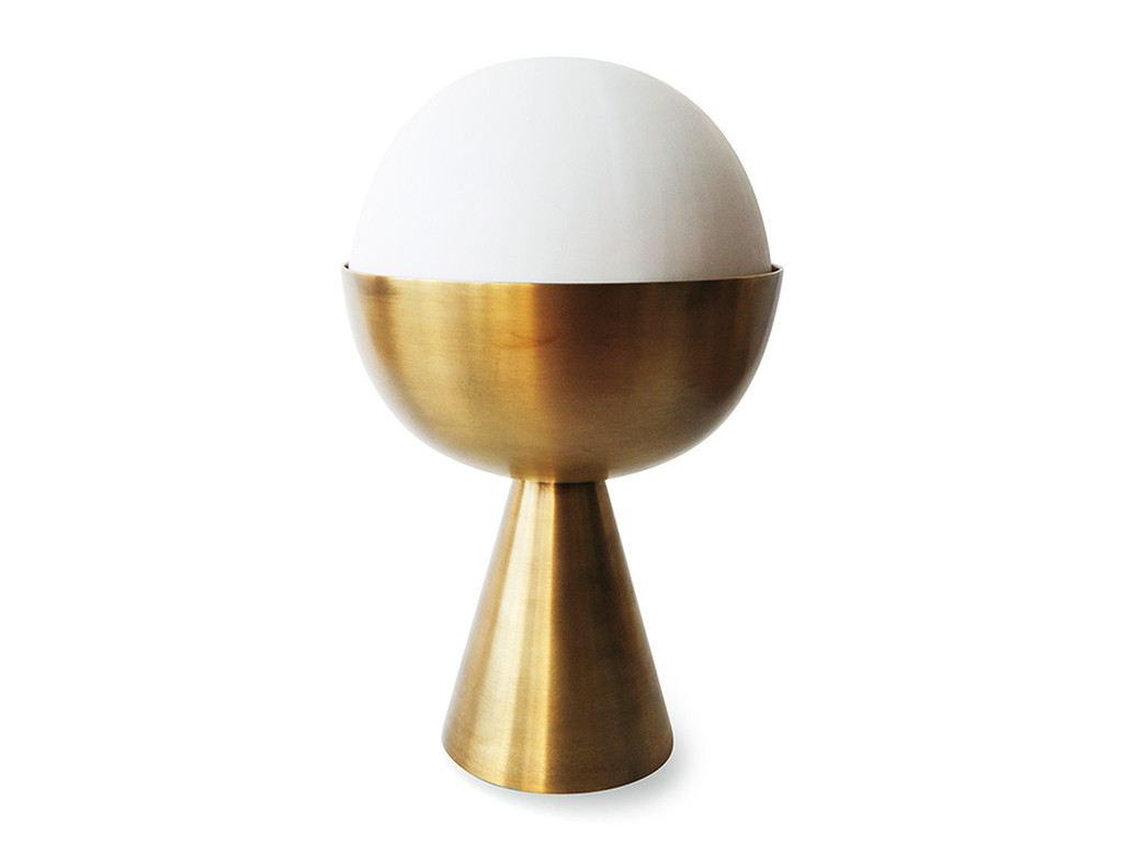 Censer Incense Burner, scultura portaincenso in ottone e porcellana, fatto a mano, design Apparatus, made in India and Brooklyn (foto: Tetra)
