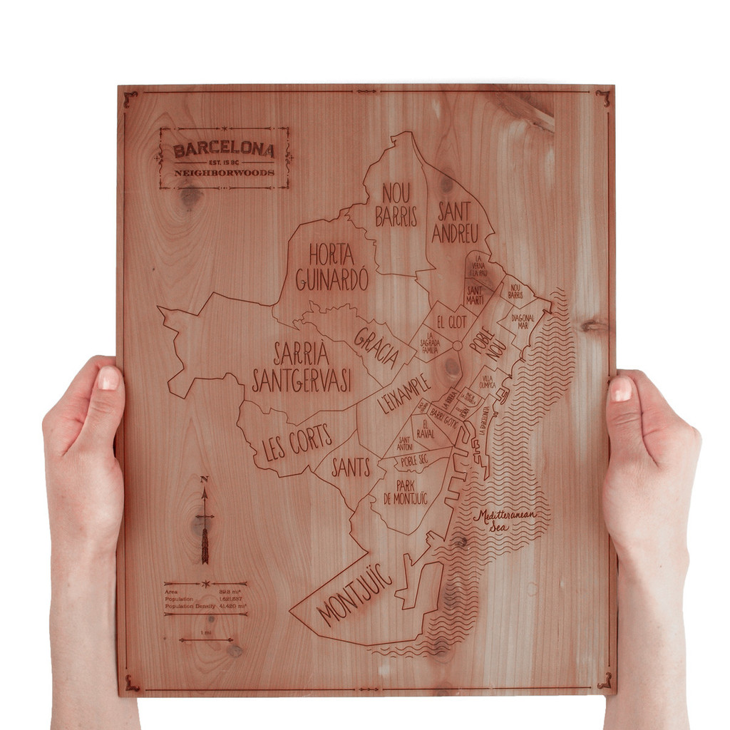 Neighborwood - mappa di Barcellona