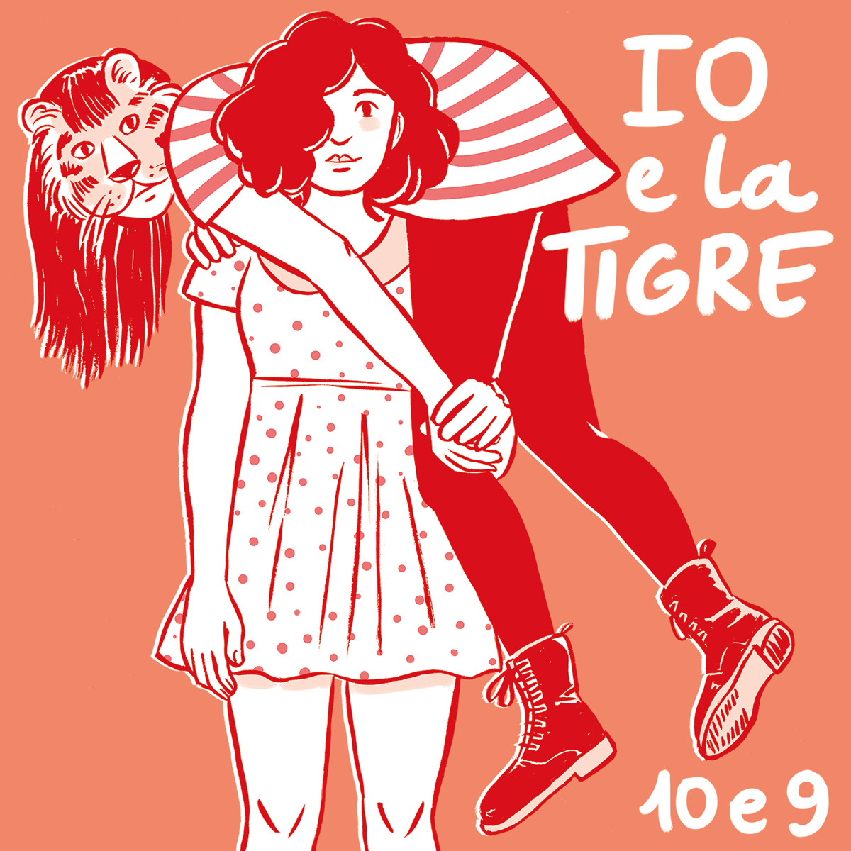 la copertina di 10 e 9, disegnata da Giulia Sagramola