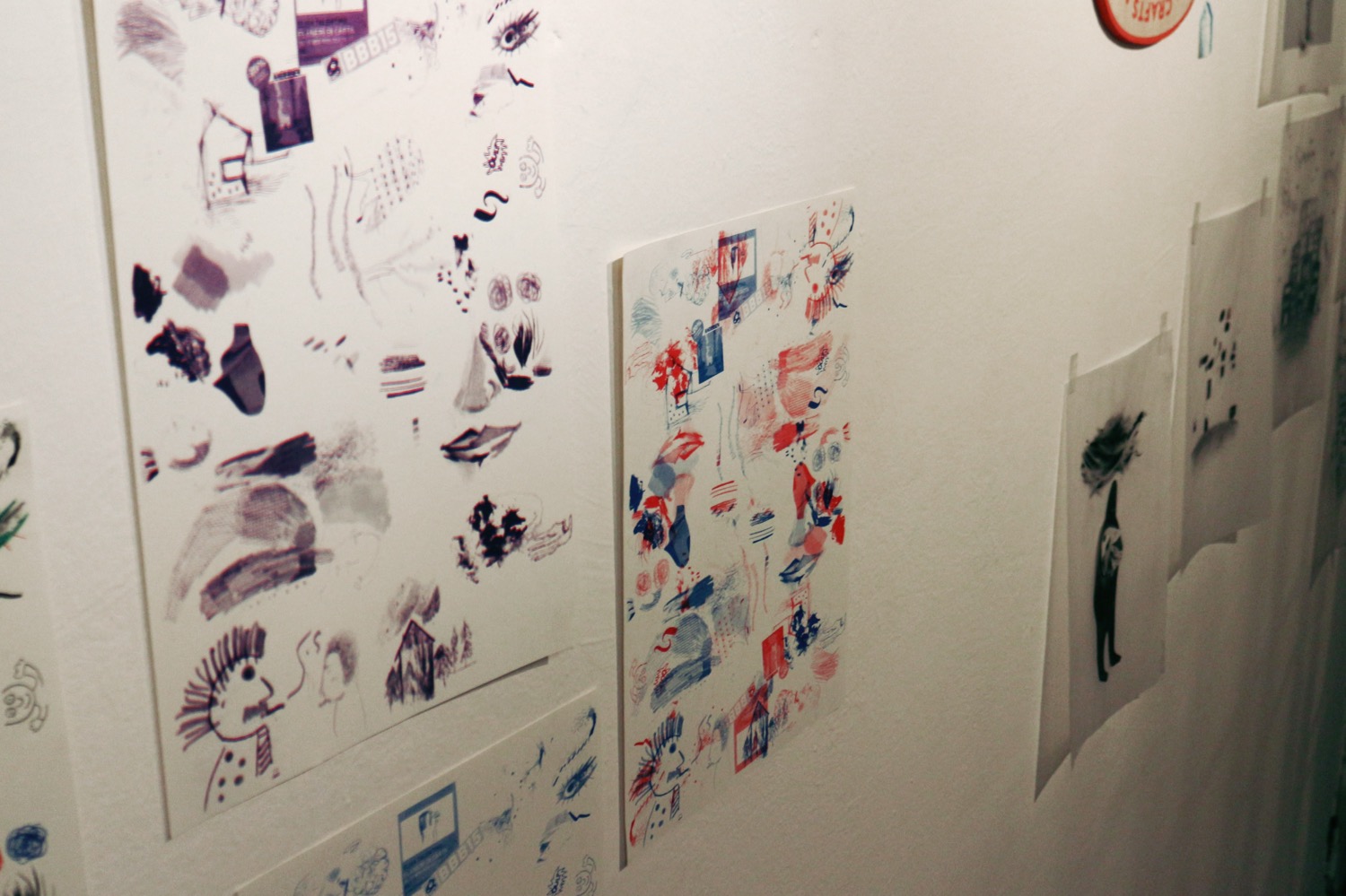 dalla mostra “Flanerì di carta”, a cura di Elisa Talentino e Inuit, in collaborazione con BBB15 (foto: Frizzifrizzi)