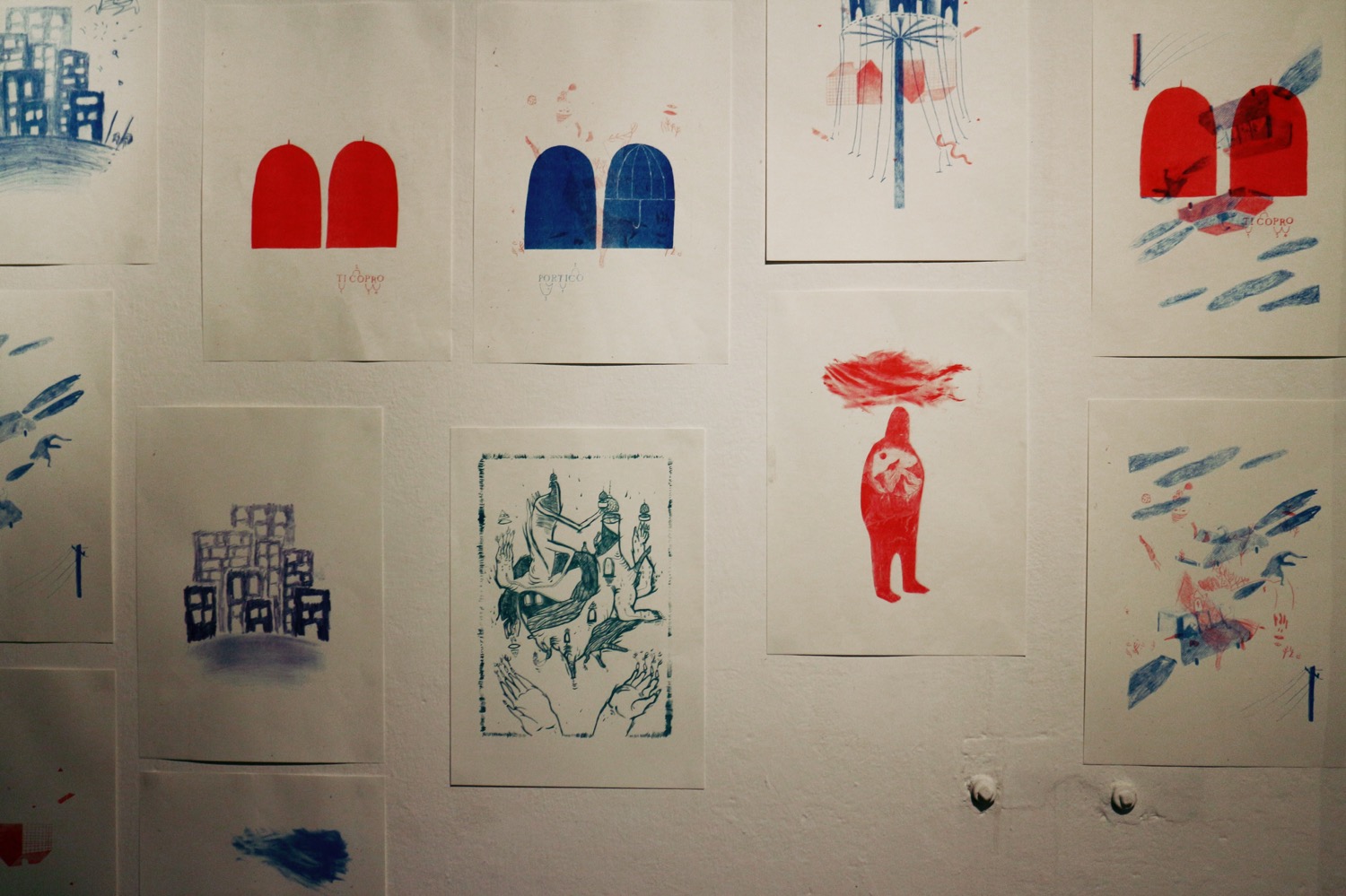 dalla mostra “Flanerì di carta”, a cura di Elisa Talentino e Inuit, in collaborazione con BBB15 (foto: Frizzifrizzi)