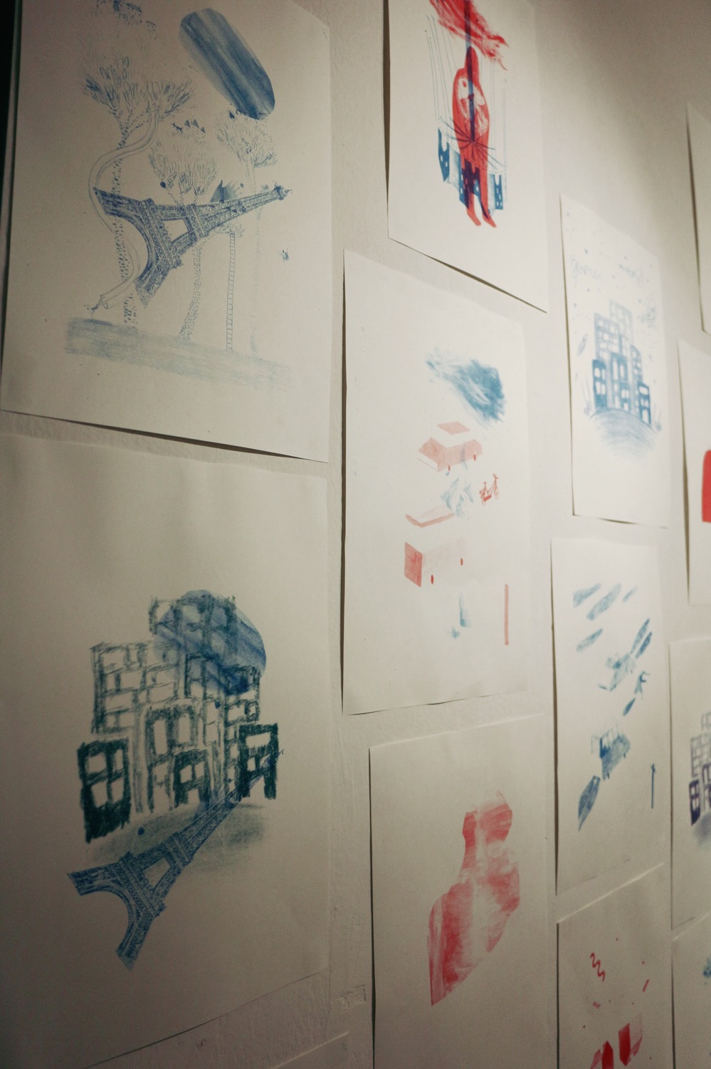 dalla mostra “Flanerì di carta”, a cura di Elisa Talentino e Inuit, in collaborazione con BBB15 (foto: Frizzifrizzi)