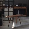 Studio 900 Design, collezione Palation, “Elisse”, tavolino da caffè in legno massello di faggio (courtesy Studio 900 Design)