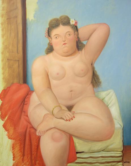 Fernando Botero, “Seated Nude“, 1989