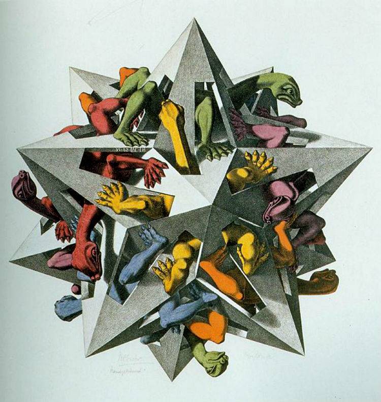 M. C. Escher, “Gravità”, 1952