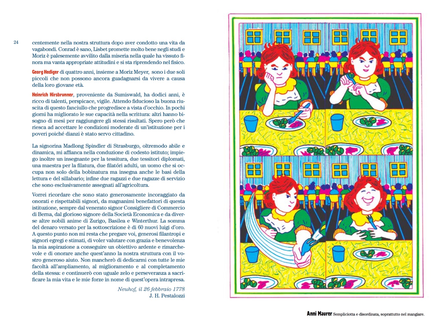 Tolle Hefte, libro 3, “I bambini dell'istituto di Neuhof”, Orecchio Acerbo Edizioni