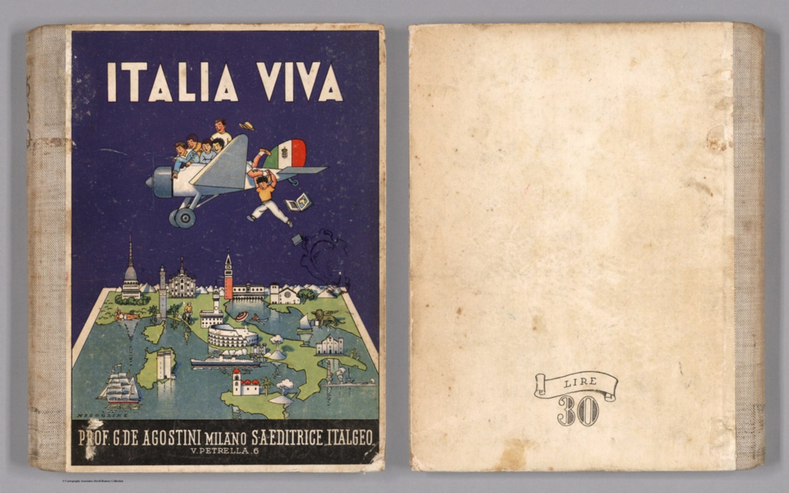 Italia Viva (copertina), 1941 autore: Giovanni De Agostini editore: Societa Anonima Editrice "Italgeo" (Italia)