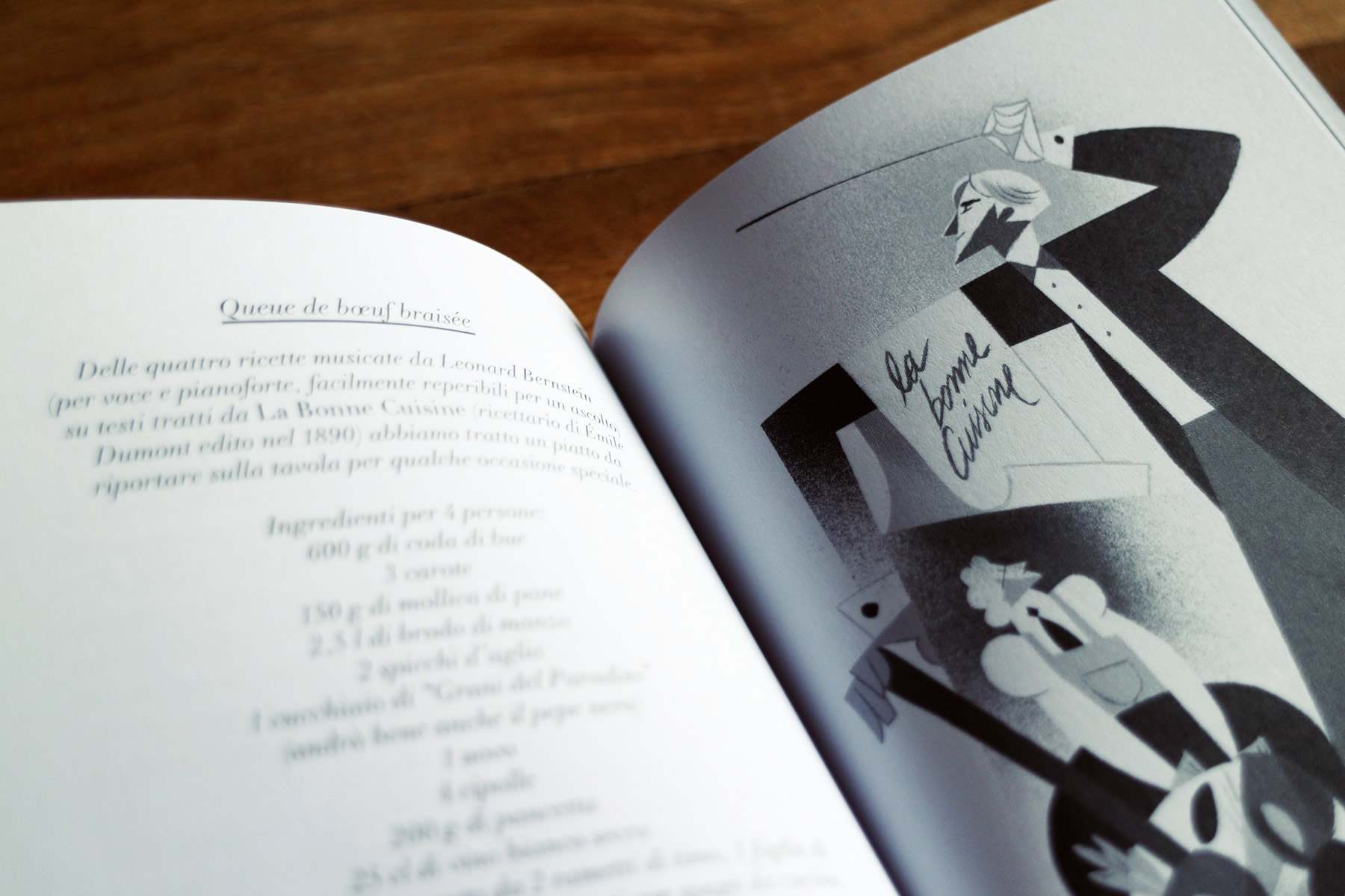 Forchette e melodie - Musicisti in cucina, di Gian Nicola Vessia, illustrazioni di Riccardo Guasco, Raum Italic 2016 (foto: Frizzifrizzi)