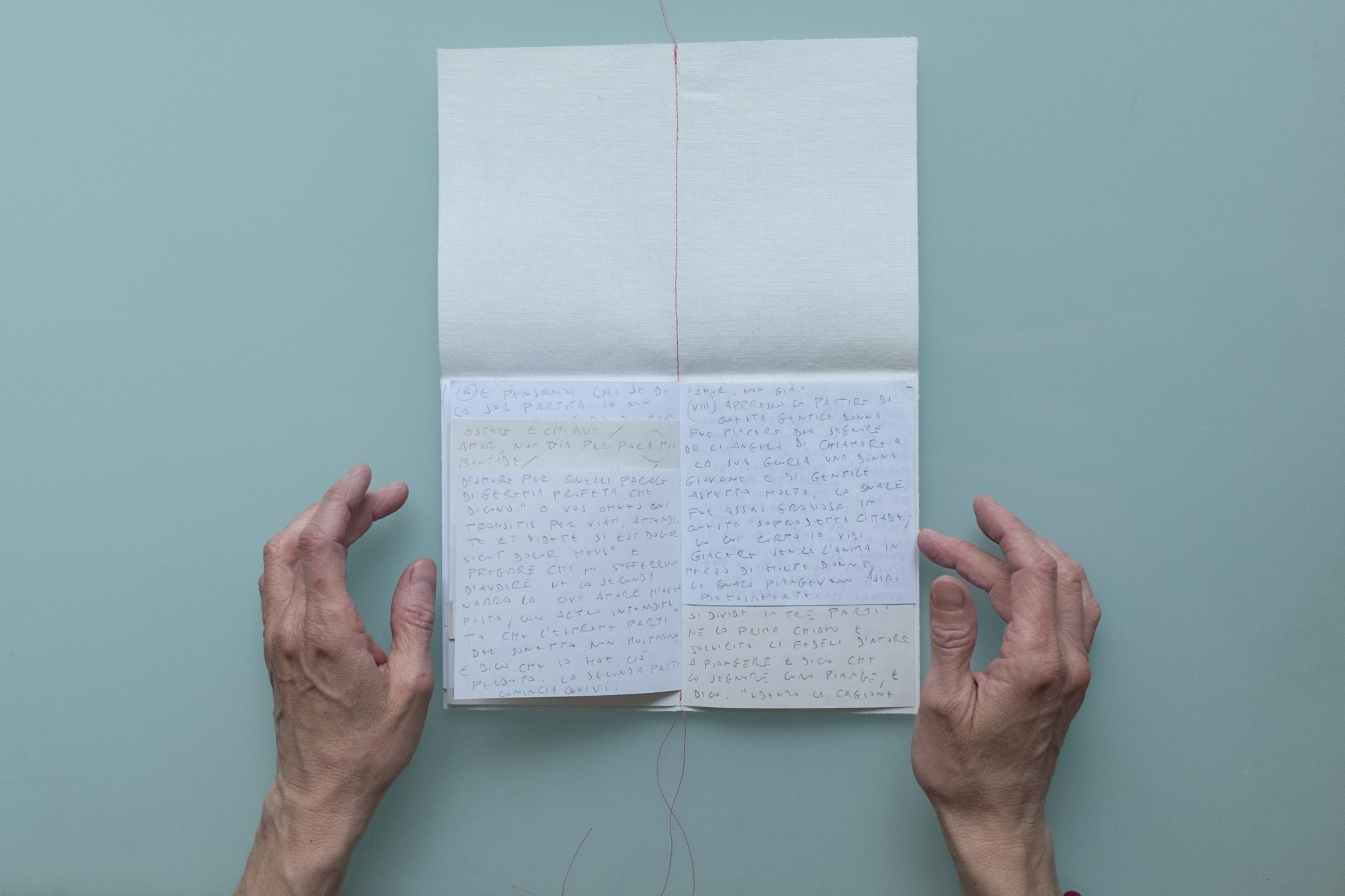 “Vita Nuova” Tacquino di Alessandro Bosetti Marsiglia, Francia | 2016 Scrivo coi suoni. Nato a Milano, vivo a Marsiglia. Radio. Linguaggio. Viaggi. Voci. (courtesy: c-r-u-d)