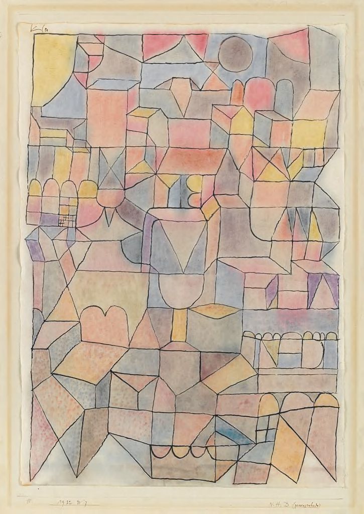 Paul Klee, “N H D (provinceenhaitchde)”, 1932 (Harvard Art Museums/Busch-Reisinger Museum, Bequest of Virginia H. Deknatel in memory of Frederick Brockway Deknatel © Artists Rights Society (ARS), New York / VG Bild-Kunst, Bonn)