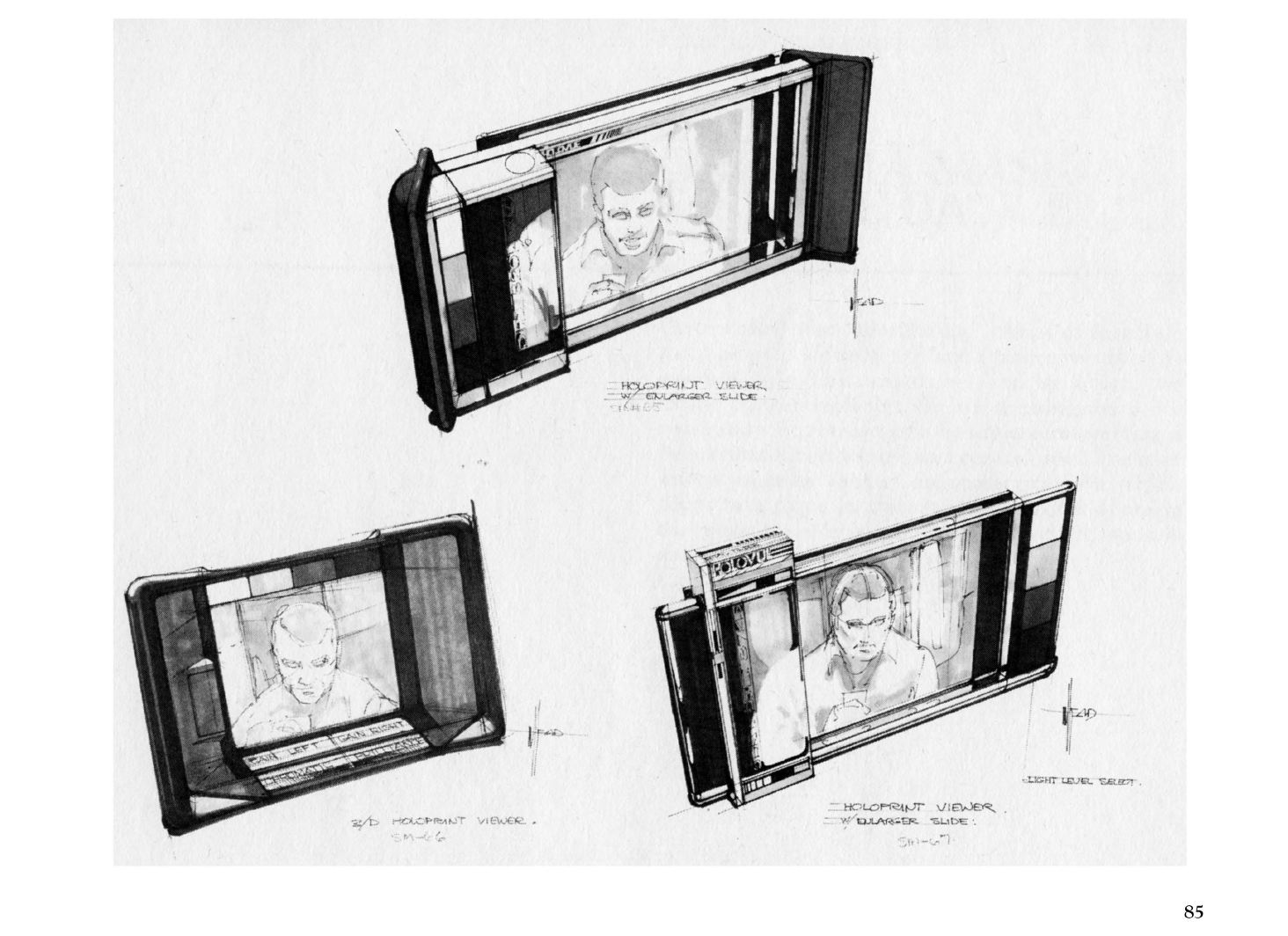 “Blade Runner sketchbook”, Blue Dolphin Enterprises, 1982