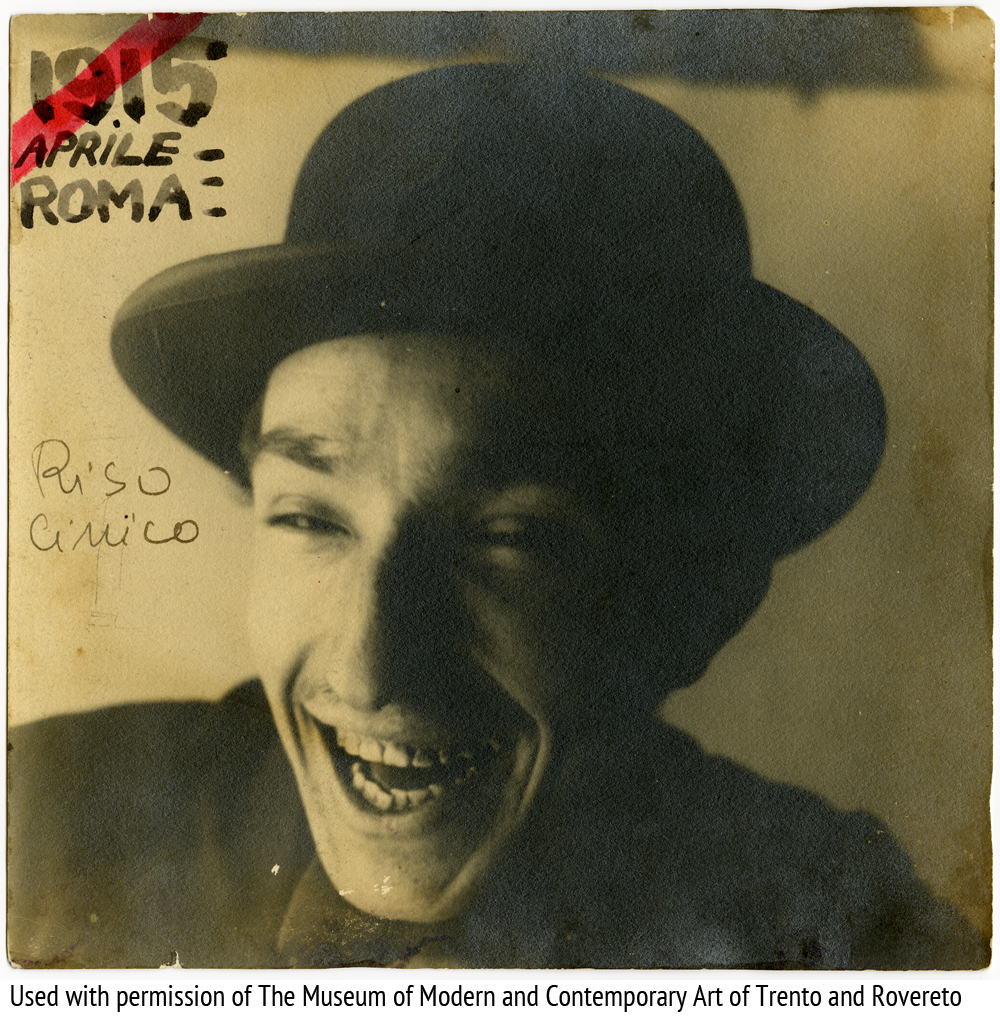F.41/III «Riso cinico» : Roma 1915 Roma, aprile 1915 1 fotografia : b.n. ; 165 x 170 mm MART Archivio del ‘900 Fondo F:Depero