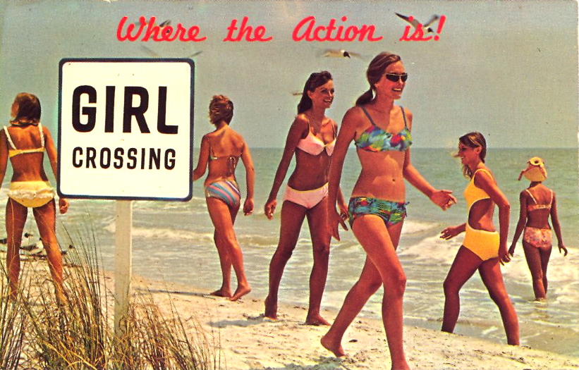 Where the action is! (courtesy Bad Postcards)